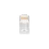 Unshielded RJ45 Passthrough Connector for CAT6A Cable, Pack of 100 redirect to product page